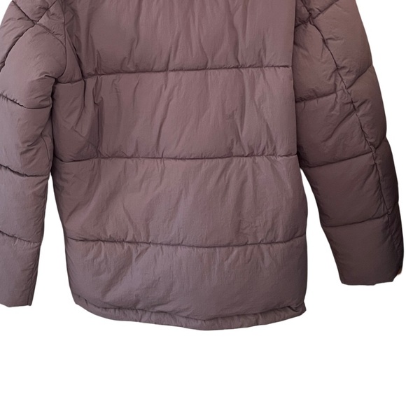 New Noize Cruelty-Free Outerwear Puffer Jacket Grey Plum L Eco Friendly Neutral - Picture 9 of 13